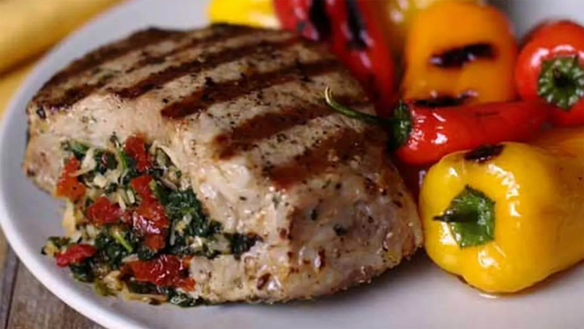 Italian-Inspired Stuffed Pork Chops